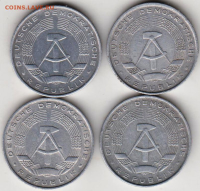 ГДР 10 пфеннигов 1967, 68, 71 г. 4 шт. до 24.00 03.02.20 г. - 008