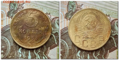 5 копеек 1946, 1953(2шт.) - 5 копеек 1953jpg