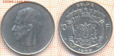 Бельгия 10 франков 1969 г., до 3.02.2020 г. 22.00 по Москве - Бельгия 10 франков 1969 8849