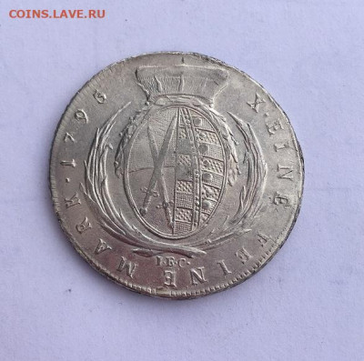 Курфюршество Саксония. Фридрих Август I. 1 ТАЛЕР 1795 года. - 12