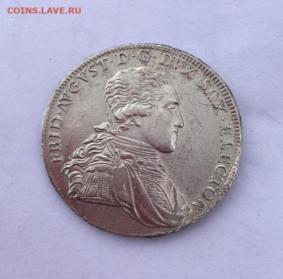 Курфюршество Саксония. Фридрих Август I. 1 ТАЛЕР 1795 года. - 10