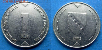 Босния и Герцеговина - 1 марка 2002 года до 2.02 - Босния и Герцеговина 1 марка, 2002