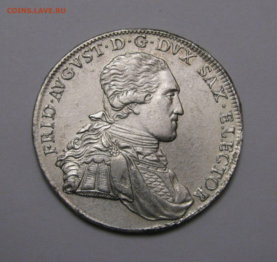 Курфюршество Саксония. Фридрих Август I. 1 ТАЛЕР 1795 года. - сс (3).JPG