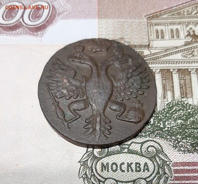 Денга 1730 года "толстый" орел? Определение, оценка. - 20200128_234920
