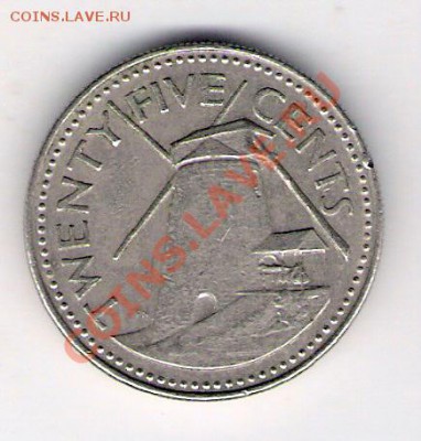 25 центов Барбадос 1978, до 19.08.2011 22-00 мск. - сканирование0133