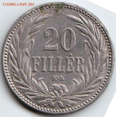Венгрия 20 филлеров 1893 г. до 24.00 04.02.20 г. - 057