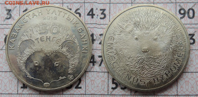 Казахстан 50 тенге 2013 "Ёж" до 4.02. - Ёж 50 тенге