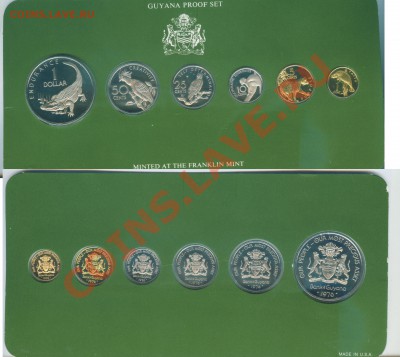 Набор Гайана 1с-1$ Proof (животные) - Graphic7
