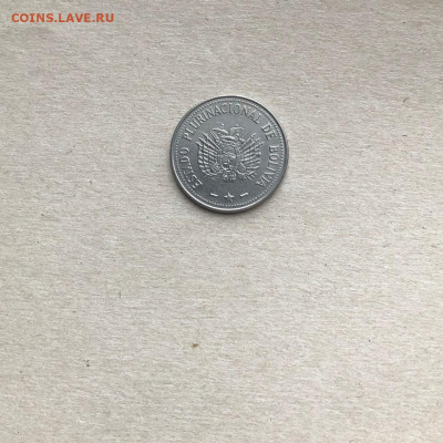 Боливия 1 боливиано,до 3.02. - fTzy3VOlNRw