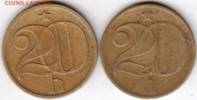 ЧЕХОСЛОВАКИЯ 20 ГЕЛЛЕРОВ 1972, 1975 г. до 24.00 07.02.20 г. - 052