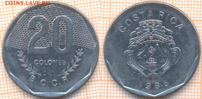 Коста-Рика 20 колонов 1985 г., до 7.02.2020 г. 22.00 по Моск - Коста-Рика 20 колонов 1985  8182