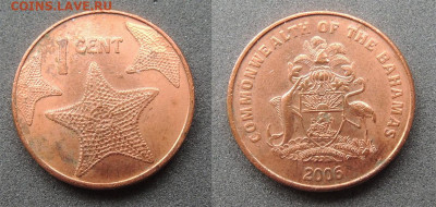 Багамы 1 цент 2006 до 7.02 - Багамы 1cent