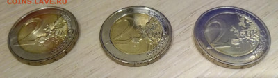 2 Евро 3 юбилейных монеты до 03.02.20 22.00 - 3 монеты аверс