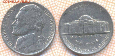 США 5 центов 1985 г., до 7.02.2020 г. 22.00 по Москве - США 5 центов 1985  8370