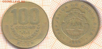 Коста-Рика 100 колонов 1999 г., до 7.02.2020 г. 22.00 по Мос - Коста Рика 100 колонов 1999  8441
