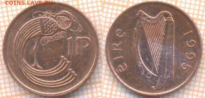 Ирландия 1 пенни 1995 г., до 8.02.2020 г. 22.00 по Москве - Ирландия 1 пенни 1995  8481