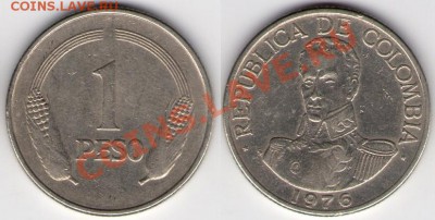 >L< Колумбия 1 песо 1976 до 20.08.11 22:00 - Кол176