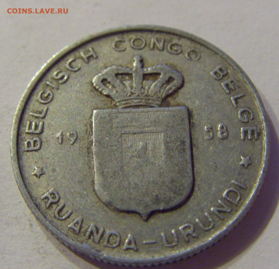 1 франк 1958 Бельгийское Конго №1 07.02.2020 22:00 МСК - CIMG8708.JPG