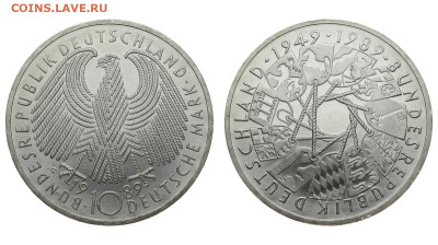 ФРГ. 10 марок 1989 г. 40 лет ФРГ. До 05.02.20. - DSH_6659.JPG