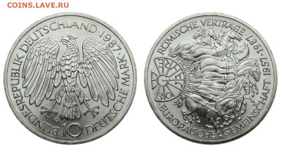ФРГ. 10 марок 1987 г. Договор. До 05.02.20. - DSH_6673.JPG