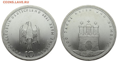 ФРГ. 10 марок 1989 г. Гамбург. До 05.02.20. - DSH_6679.JPG