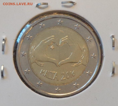 МАЛЬТА - 2 евро ЛЮБОВЬ до 9.02, 22.00 - Мальта 2 евро 2016_1