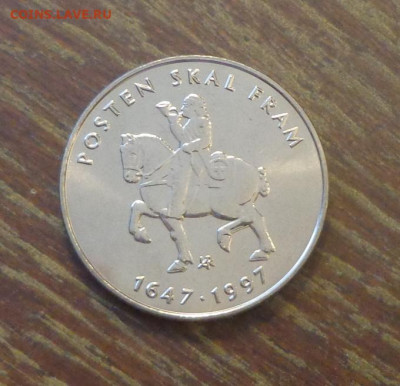 НОРВЕГИЯ - 5к 350 лет почтовой службе до 9.02, 22.00 - Норвегия 5 кр Почтовая служба_1.JPG