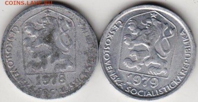 Чехословакия 10 геллеров 1978, 1979 г. до 24.00 09.02.20 г. - 007