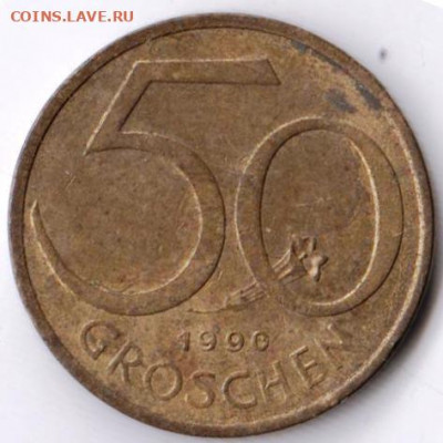 Австрия 50 грошей 1990 г. до 24.00 09.02.20 г. - 066
