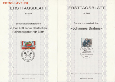 Листы первого дня Ersttagsblatt 6 шт. 1. до 06.02. в 22.00 - IMG_20200203_0005