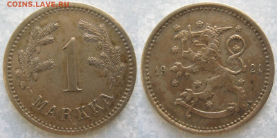 18.Монеты Финляндии - 18.31. -Финляндия 1 марка 1921     169-ак4-3660