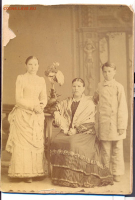Дореволюционное кабинетное фото - дор фото семья