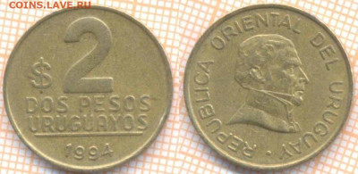 Уругвай 2 песо 1994 г., до 10.02.2020 г. 22.00 по Москве - Уругвай 2 песо 1994 8953