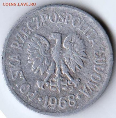 Польша 10 грошей 1968 г. до 24.00 12.02.20 г. - 029