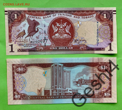 1 доллар Тринидад и Тобаго UNC пресс - 113038429