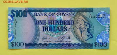Гайана 100 долларов UNC пресс - 76DA3326-F13E-424D-879B-5799D38038F6