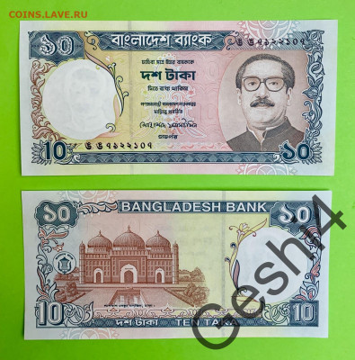 10 така Бангладеш UNC пресс - 114144008