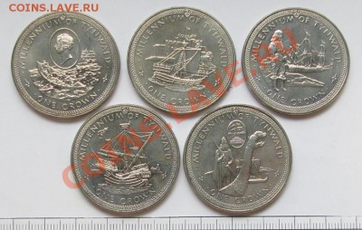 О-в МЭН Комплект Крон 1979 г. Корабли___20.08.11 в 22.00 - Isle of Man 5 Crown set 1979.JPG