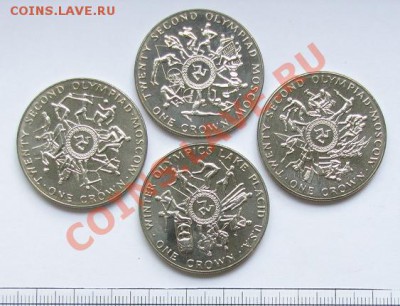О-в МЭН Комплект Крон 1980 г. Корабли___20.08.11 в 22.00 - Isle of Man 4 Crown set 1980.JPG
