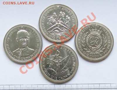 О-в МЭН Комплект Крон 1981 г. ___20.08.11 в 22.00 - Isle of Man 4 Crown set 1981.JPG