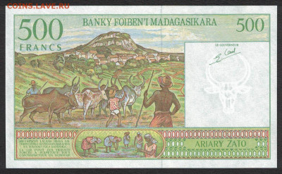 Мадагаскар 500 франков 1994 unc 12.02.20. 22:00 мск - 1