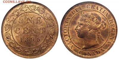 Канада. Монеты периода правления королевы Виктории 1858-1901 - 1-cent-1895-g