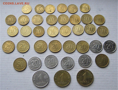 ЭСТОНИЯ, ЛАТВИЯ, ЛИТВА 58 монет 1991-2007. Предпродажные. - 012.JPG