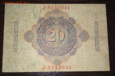 20 марок 1910 Германия до 9.02.20 в 22.00 мск - YUSKy4Cr_nQ