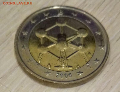 2 Евро Бельгия 2006 Атомиум до 11.02.20 22.00 - Бельгия Атомиум реверс 2006