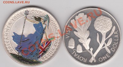 1 доллар НЗ, и английская монета - оценка - Изображение 648