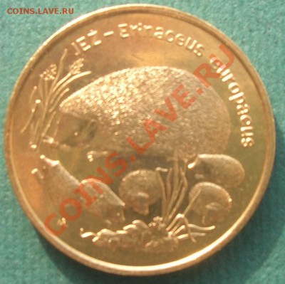 Польша, 2 злотых 1996 Ёжиха с ежатами, супер цена! - DSCN5311.JPG