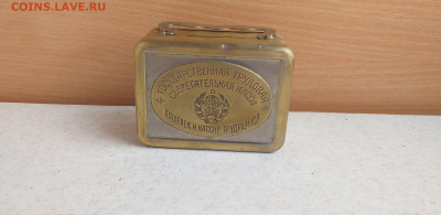коробка из латуни до 1937г интересная - 138887003