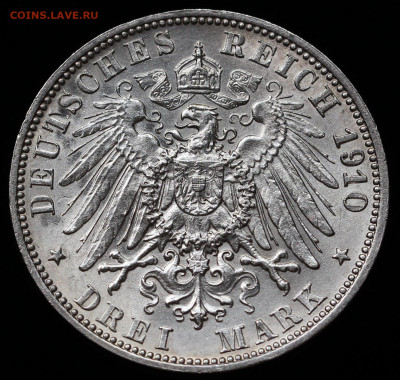 ГЕРМАНИЯ, 3 марки Вюртемберг 1910 до 13.02.2020 22:00 - 101620954 (1)