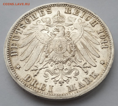 ГЕРМАНИЯ, 3 марки Вюртемберг 1911 до 13.02.2020 22:00 - IMG_20200209_122650